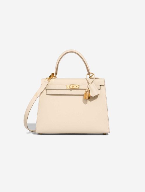 Hermès Kelly 25 Epsom Craie Front | Sell your designer bag