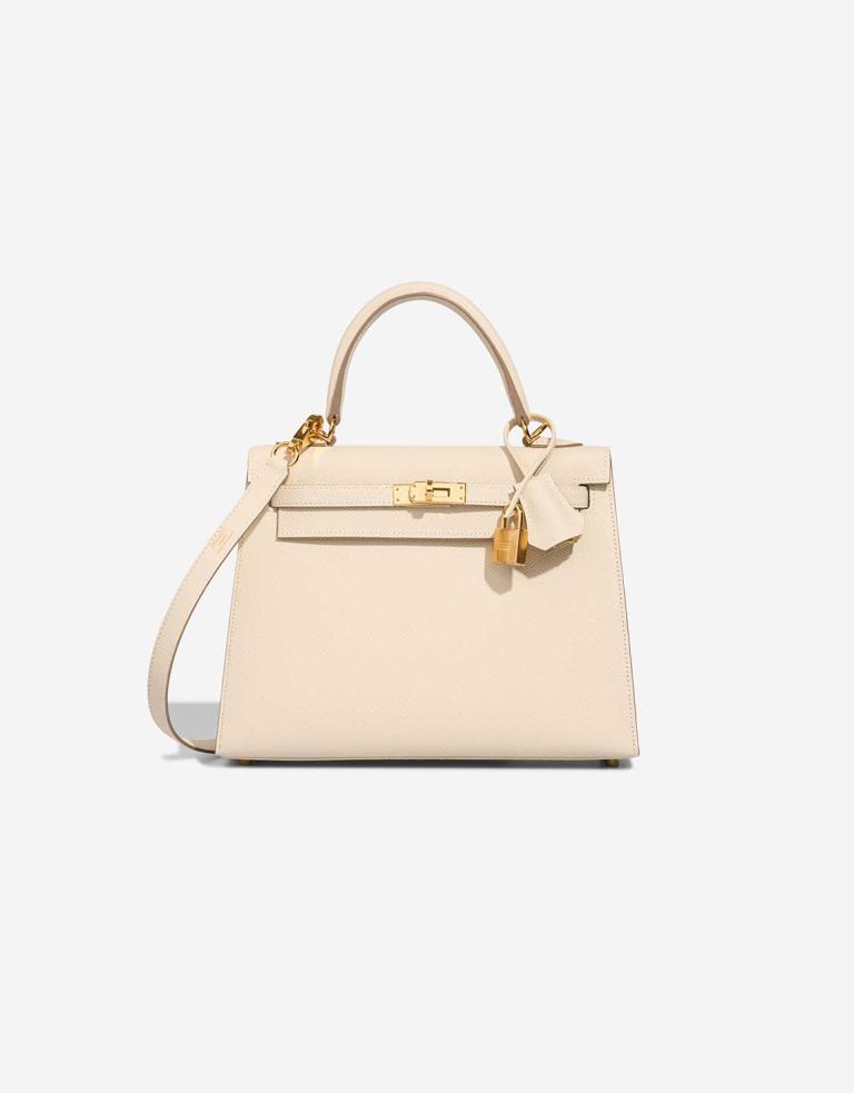 Hermès Kelly 25 Epsom Craie Front | Sell your designer bag