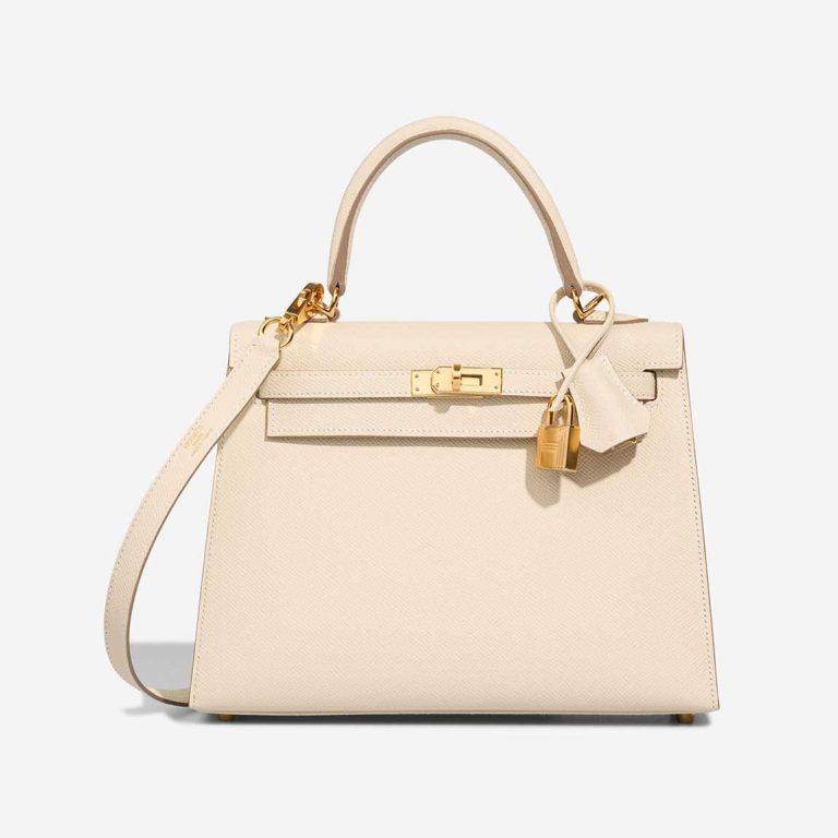 Hermès Kelly 25 Epsom Craie Front | Sell your designer bag