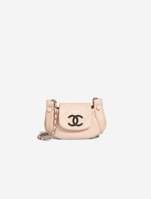 Chanel Accordion Hobo Flap Bag Lamb Pink Front | Sell your designer bag