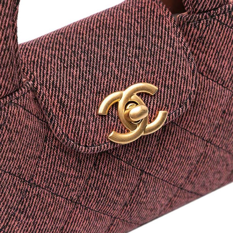 Chanel Kelly Micro Denim Pink / Black Front | Sell your designer bag