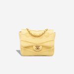 Chanel Coco Flap Small Denim Light Yellow Front | Sell your designer bag