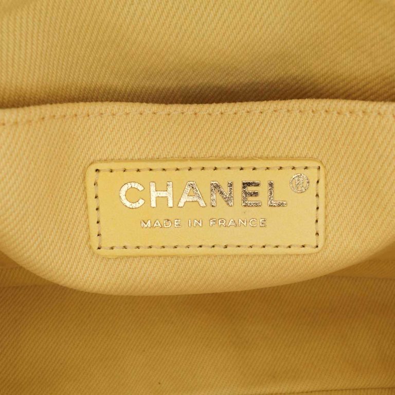 Chanel Coco Flap Small Denim Light Yellow Logo | Sell your designer bag