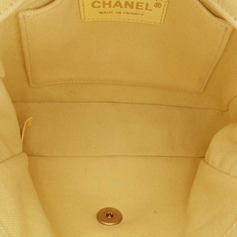 Chanel Coco Flap Small Denim Light Yellow Inside | Sell your designer bag