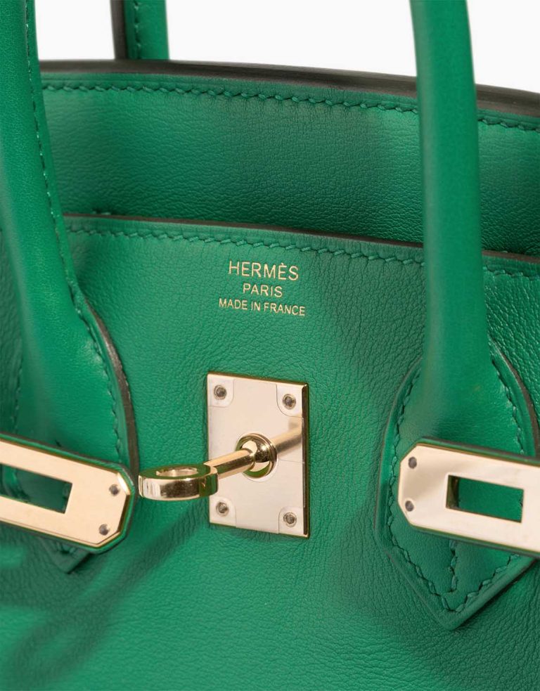 Hermès Birkin 25 Swift Menthe Logo | Sell your designer bag