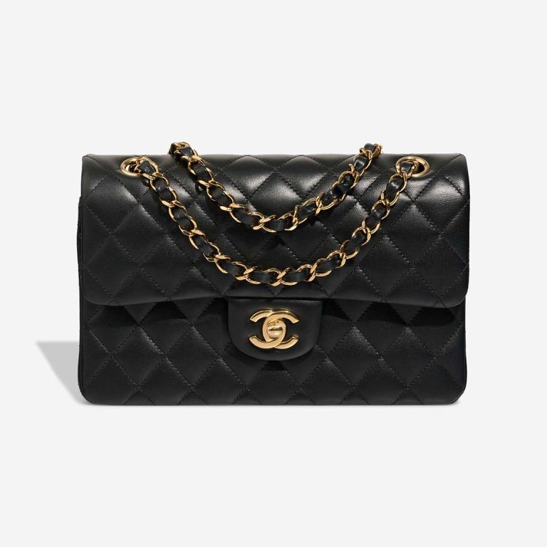 Chanel Timeless Small Lamb Black Front | Sell your designer bag