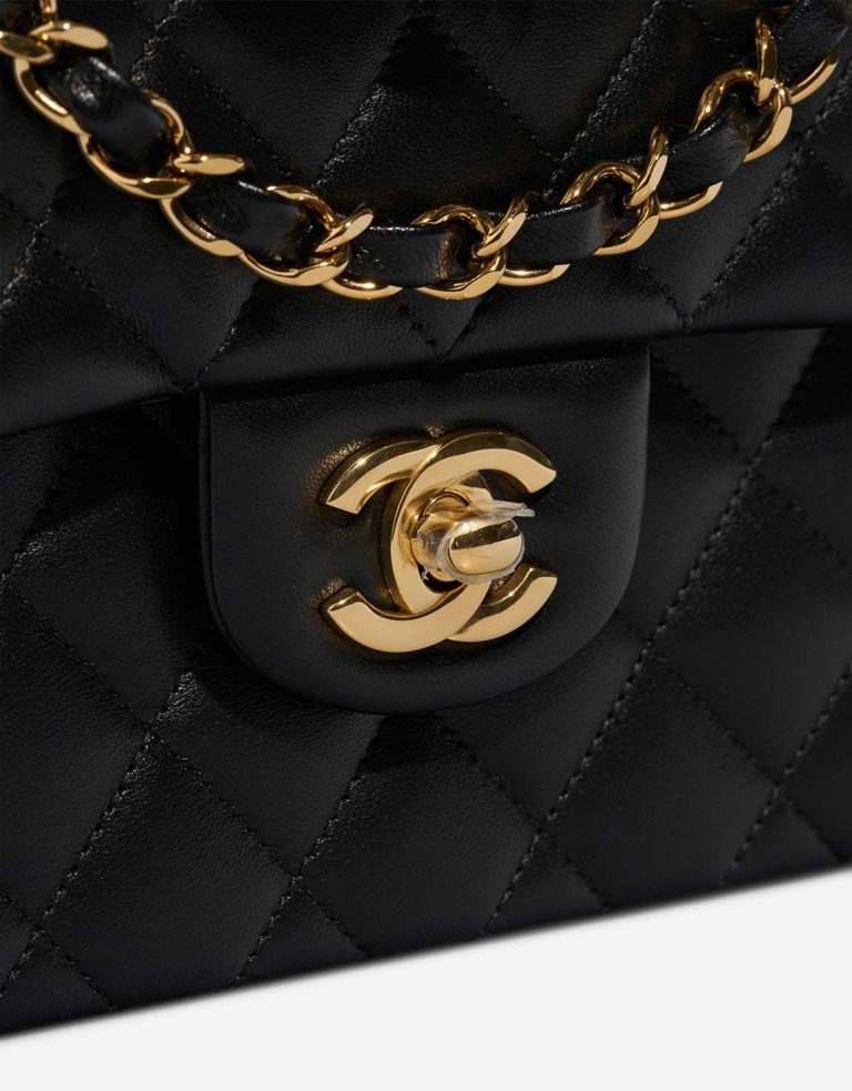 Chanel Timeless Small Lamb Black Closing System | Sell your designer bag