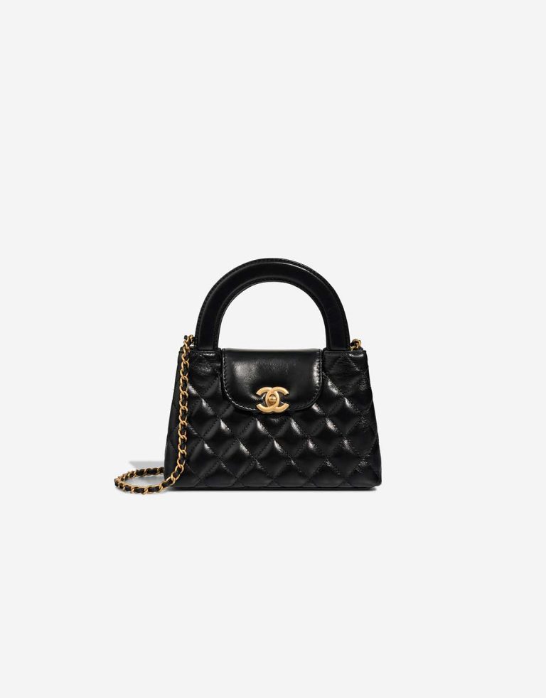Chanel Kelly Medium Aged Calf Black Front | Sell your designer bag