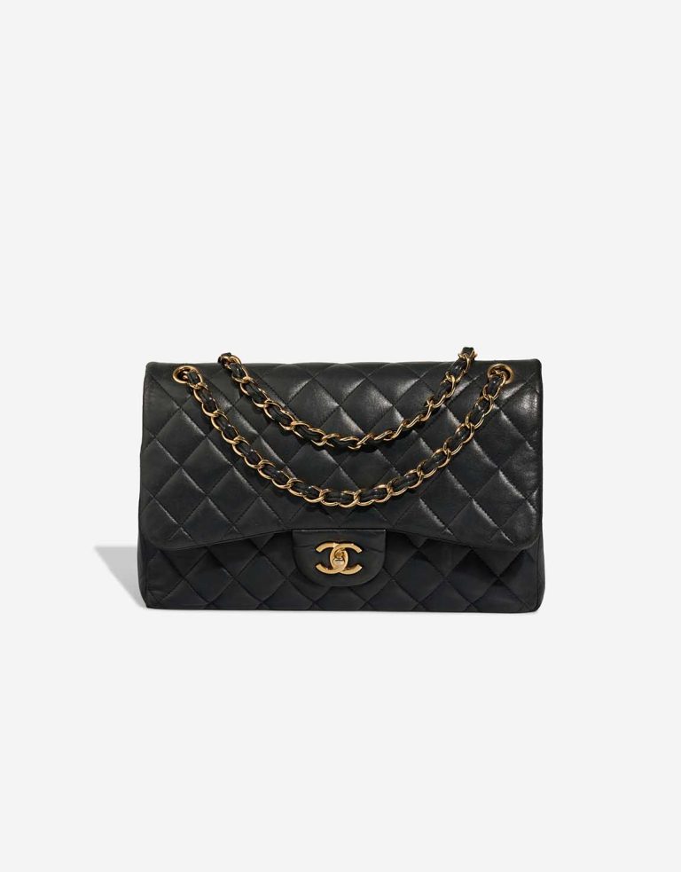 Chanel Timeless Jumbo Lamb Black Front | Sell your designer bag
