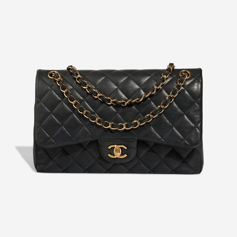 Chanel Timeless Jumbo Lamb Black Front | Sell your designer bag