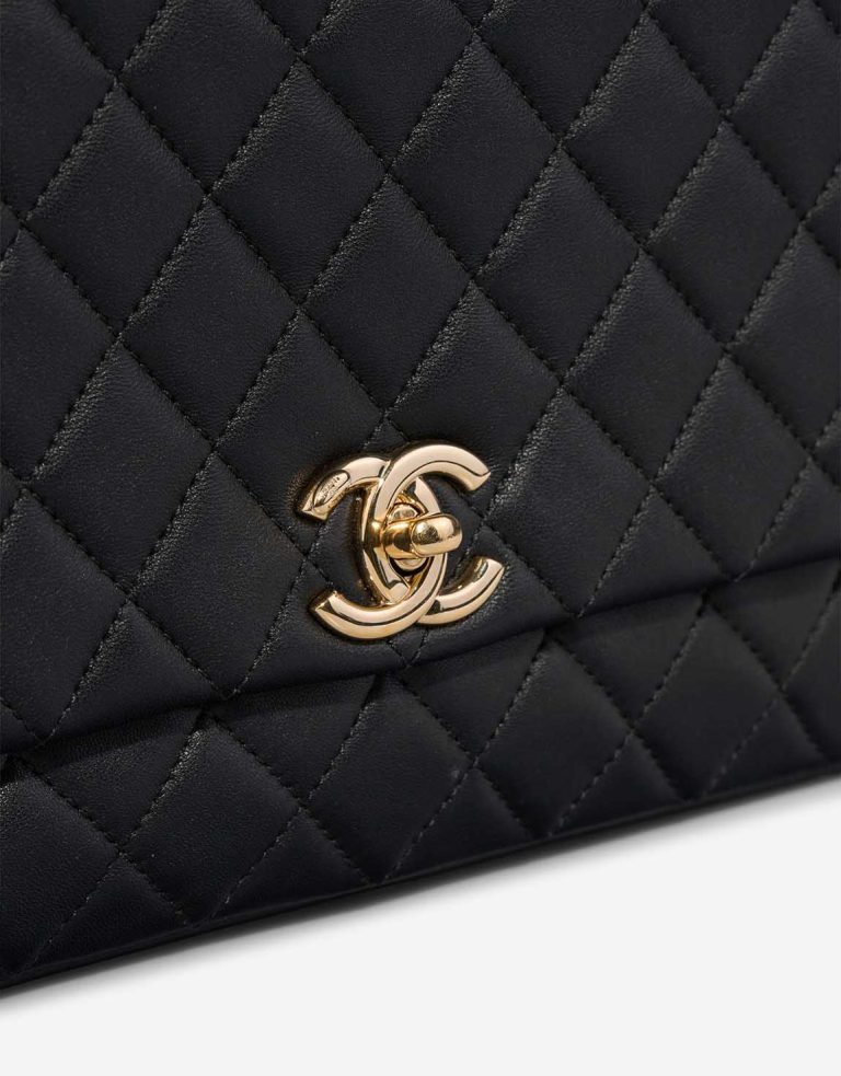 Chanel Business Affinity Large Lamb Black  Closing System | Sell your designer bag