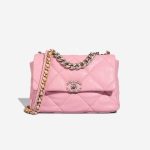 Chanel 19 Large Flap Bag Lamb Pink Front | Sell your designer bag