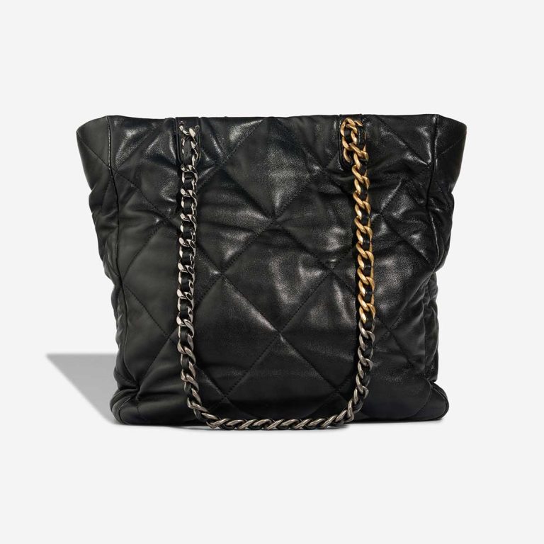 Chanel 19 Shopping Tote Medium Lamb Black | Sell your designer bag