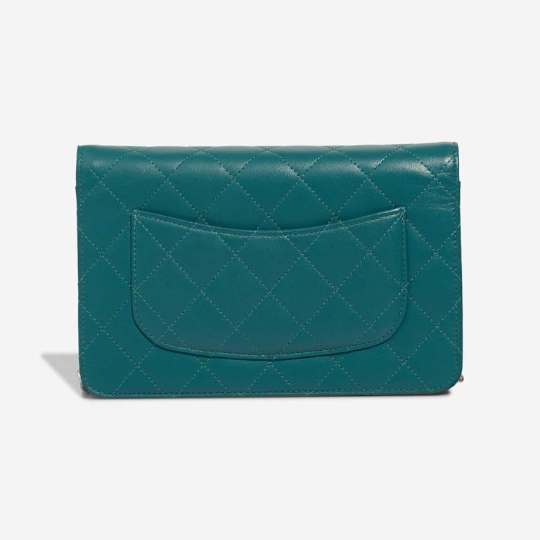 Chanel Timeless Wallet On Chain Lamb Petrol Blue | Sell your designer bag