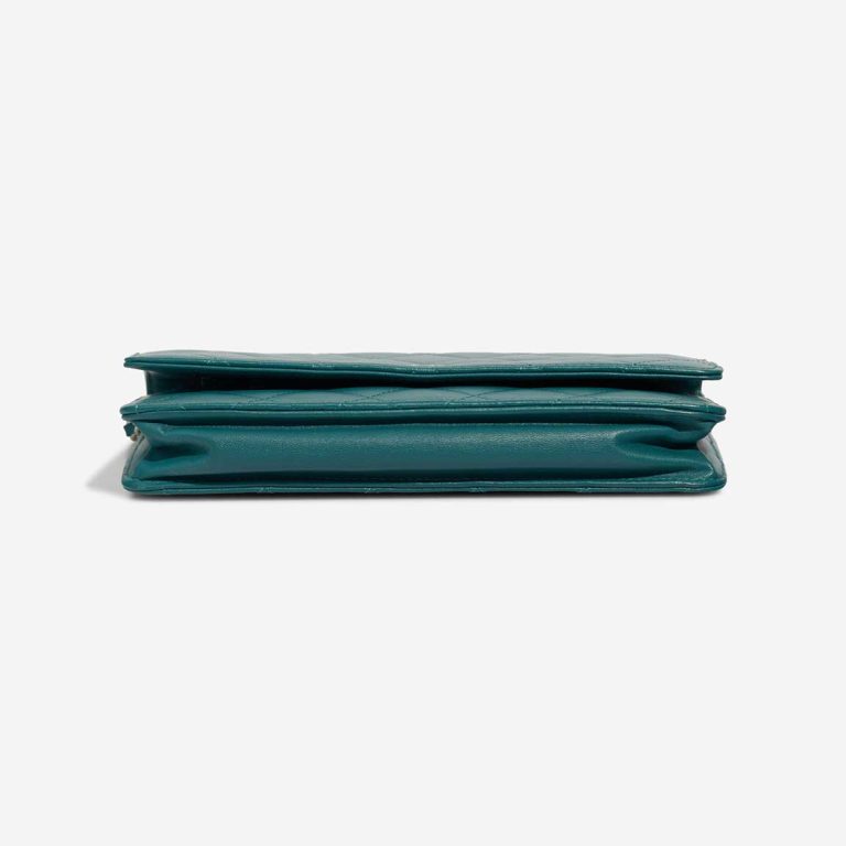 Chanel Timeless Wallet On Chain Lamb Petrol Blue | Sell your designer bag