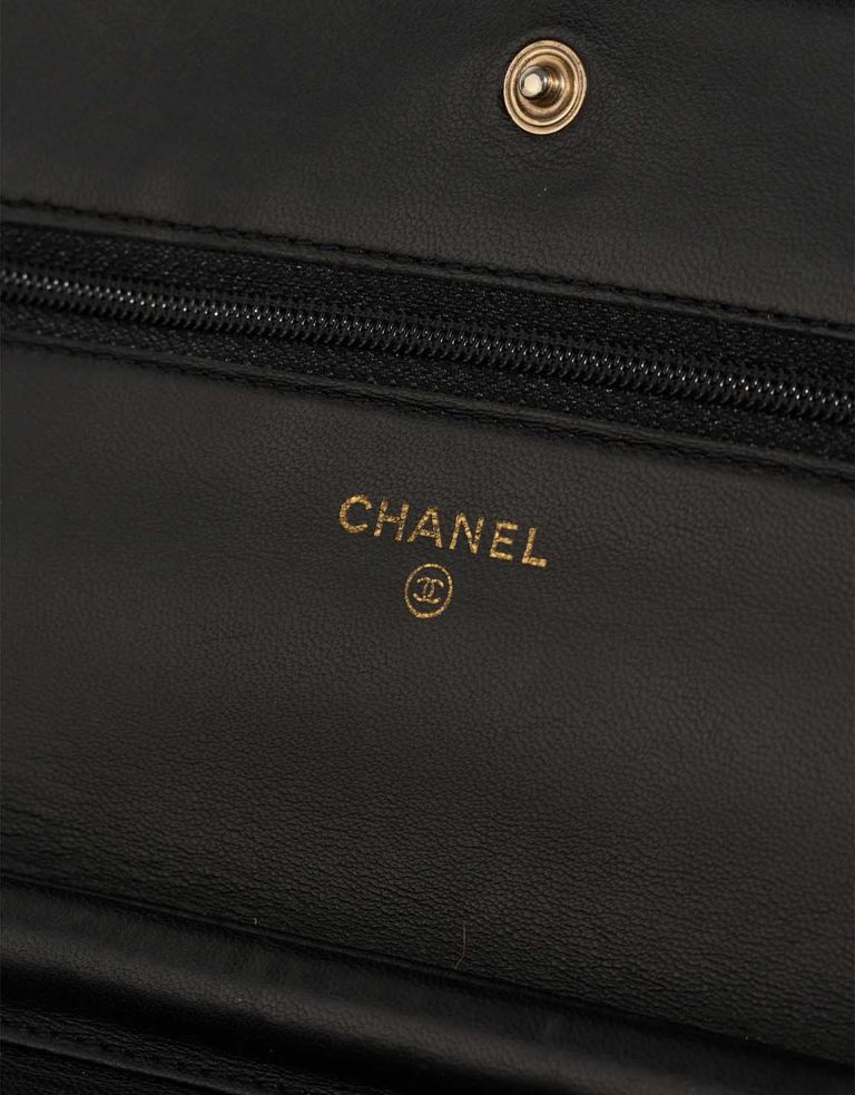 Chanel Timeless Wallet On Chain Lamb Black Logo | Sell your designer bag