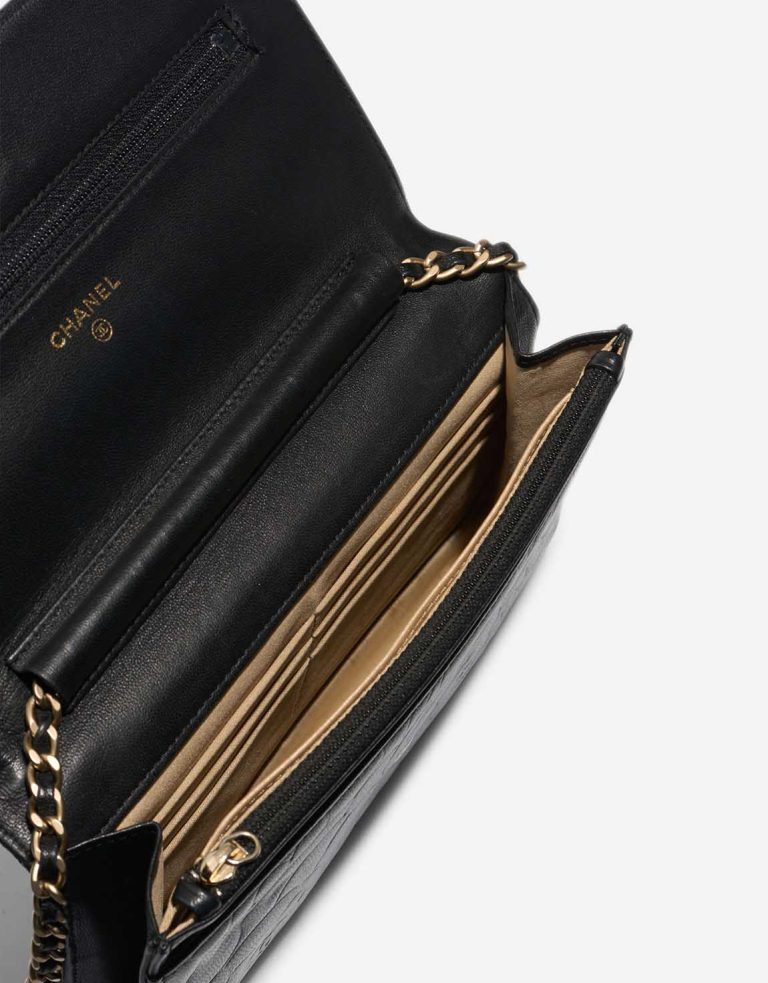 Chanel Timeless Wallet On Chain Lamb Black Inside | Sell your designer bag