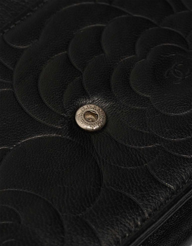 Chanel Timeless Wallet On Chain Lamb Black Signs of wear | Sell your designer bag