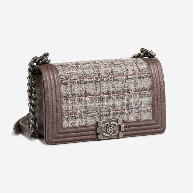 Chanel Boy Medium Tweed Brown | Sell your designer bag