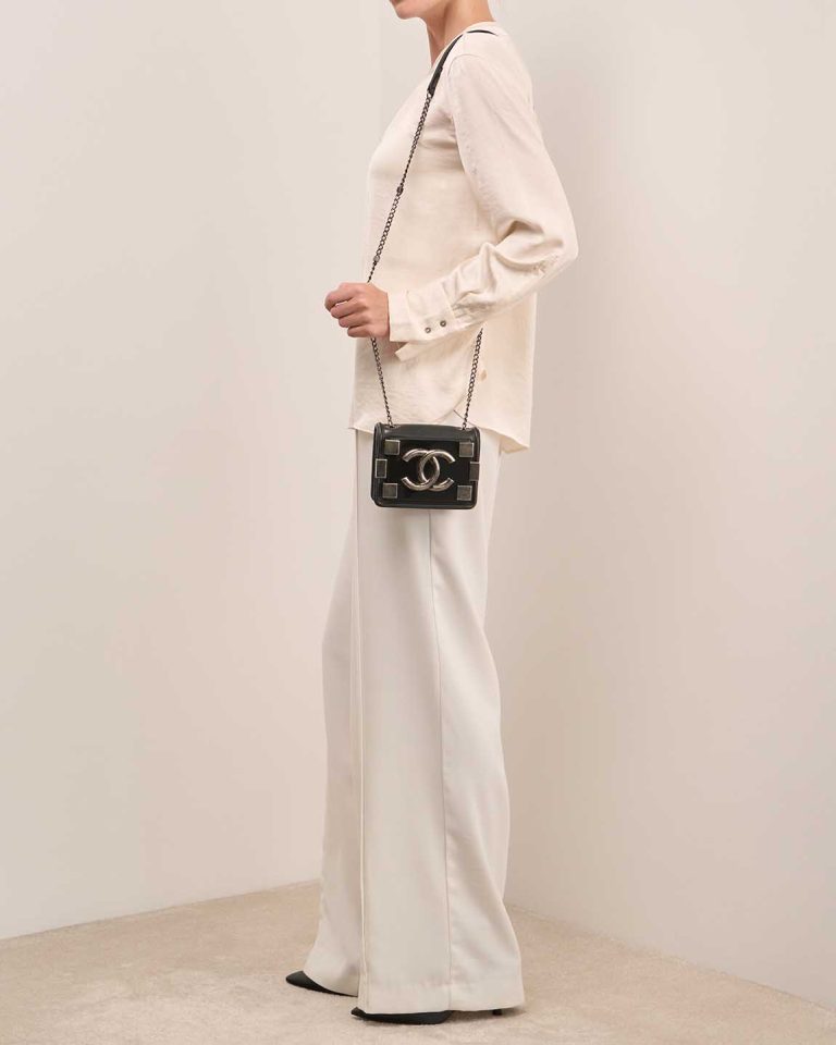 Chanel Boy Lego Brick Lamb / PVC Black Front | Sell your designer bag