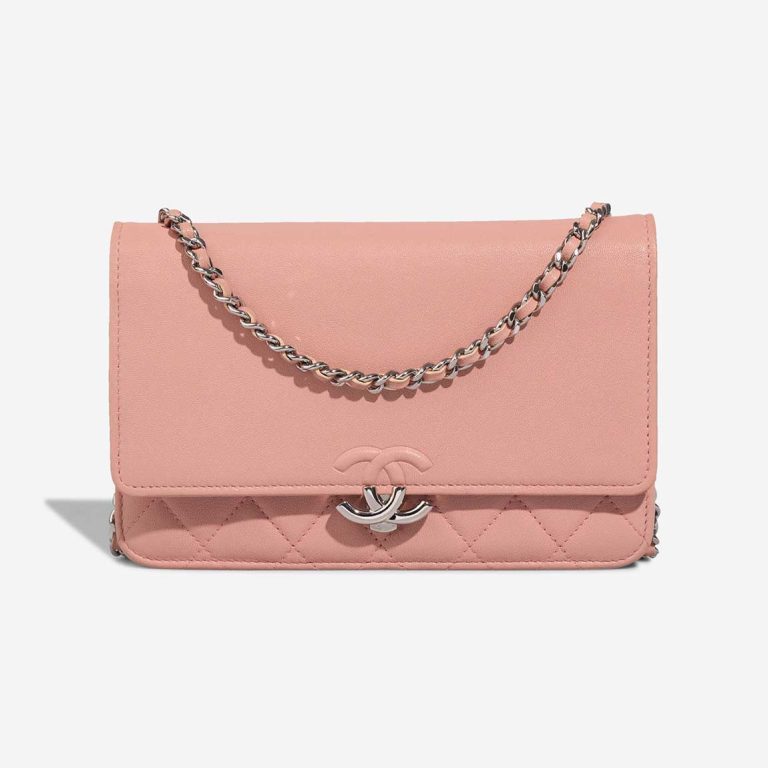 Chanel Timeless Wallet On Chain Caviar Pink Front | Sell your designer bag