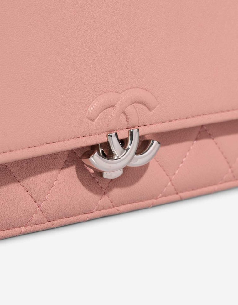 Chanel Timeless Wallet On Chain Caviar Pink Closing System | Sell your designer bag