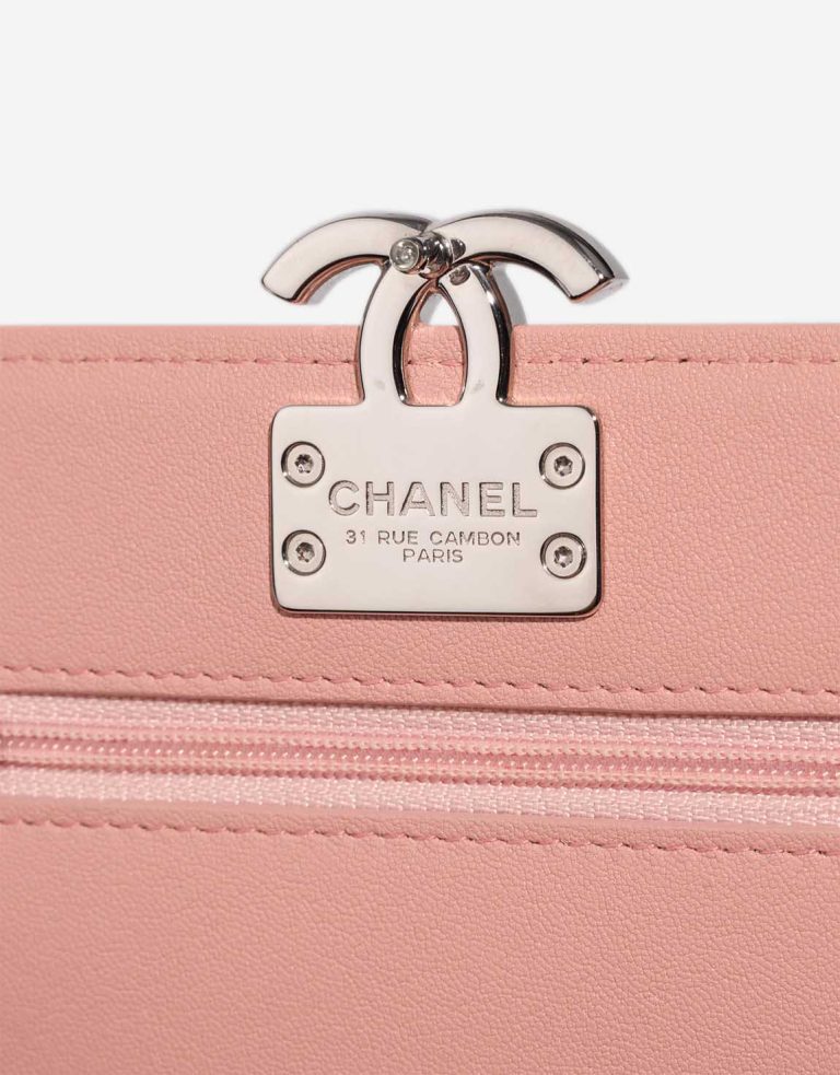 Chanel Timeless Wallet On Chain Caviar Pink Logo | Sell your designer bag