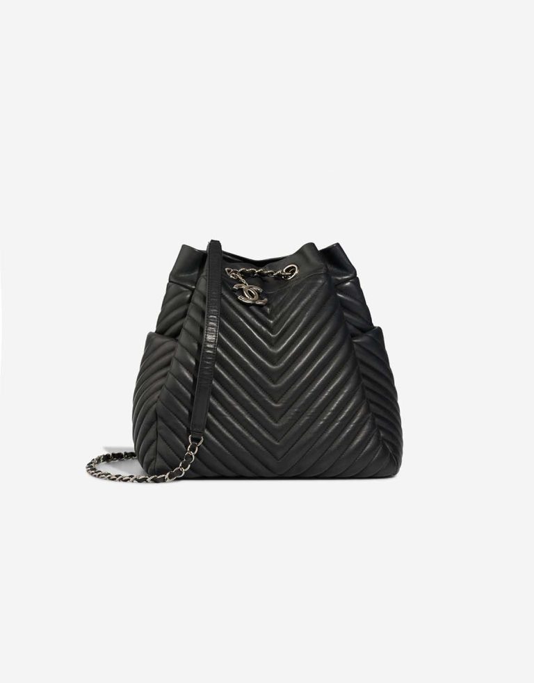 Chanel Bucket Bag Calf Black Front | Sell your designer bag