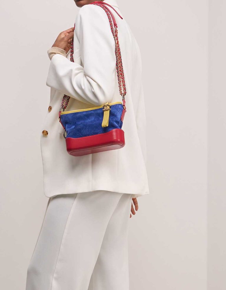 Chanel Gabrielle Small Suede / Calf Multicolour Front | Sell your designer bag