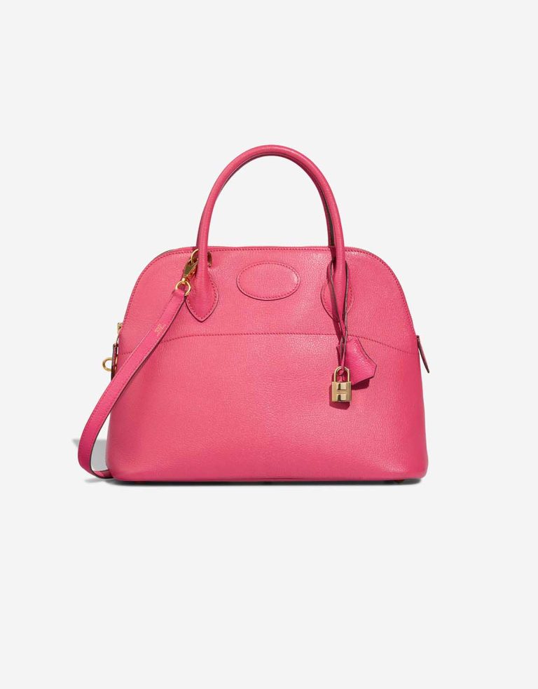 Hermès Bolide 31 Chèvre Rose Lipstick Front | Sell your designer bag
