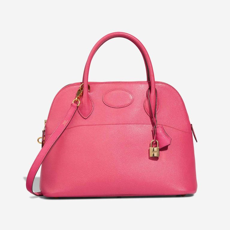 Hermès Bolide 31 Chèvre Rose Lipstick Front | Sell your designer bag