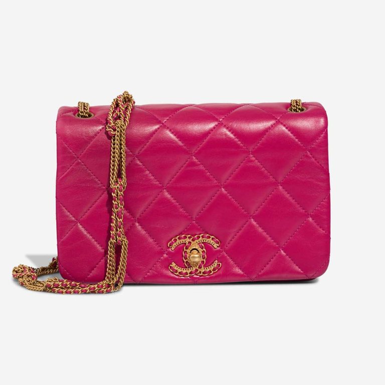 Chanel Flap Bag Medium Lamb Pink Front | Sell your designer bag