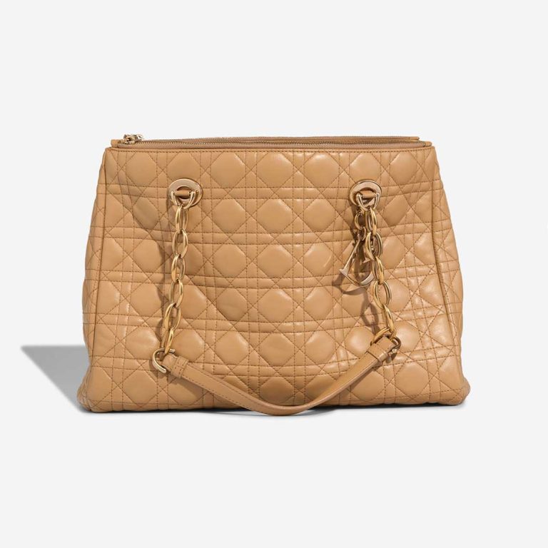 Dior Diorissimo Large Lamb Beige Front | Sell your designer bag