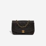 Chanel Diana Medium Lamb Dark Brown Front | Sell your designer bag