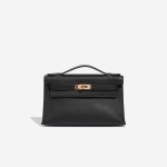 Hermès Kelly Pochette Swift Black Front | Sell your designer bag