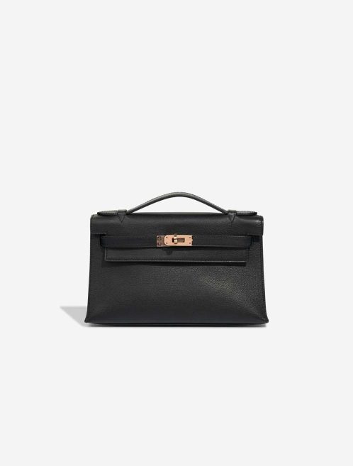 Hermès Kelly Pochette Swift Black Front | Sell your designer bag