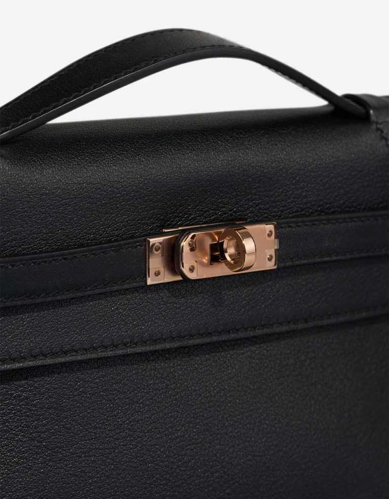 Hermès Kelly Pochette Swift Black Closing System | Sell your designer bag