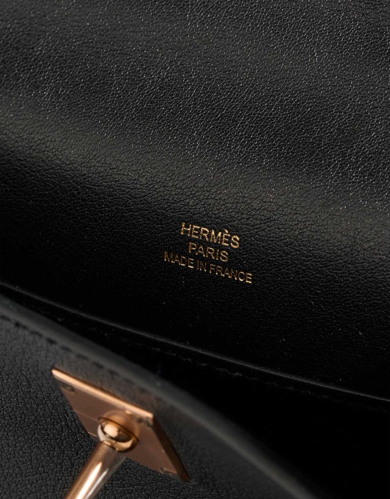 Hermès Kelly Pochette Swift Black Logo | Sell your designer bag