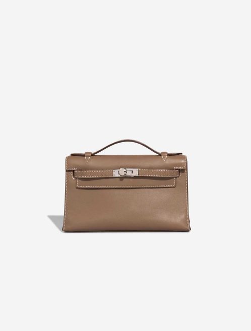 Hermès Kelly Pochette Swift Étoupe Front | Sell your designer bag