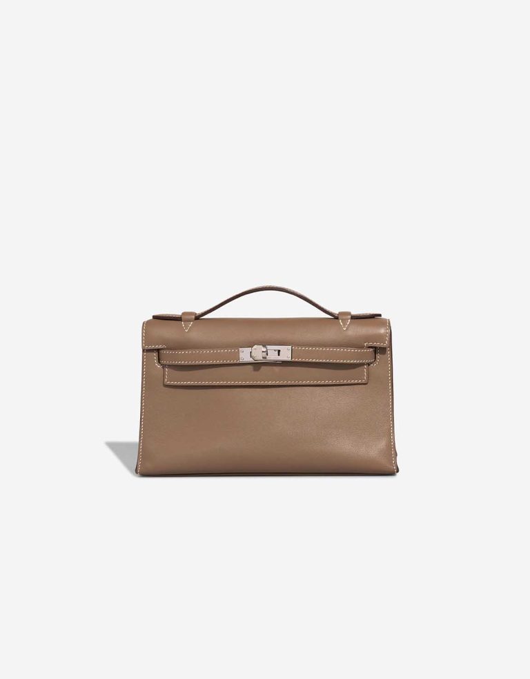 Hermès Kelly Pochette Swift Étoupe Front | Sell your designer bag