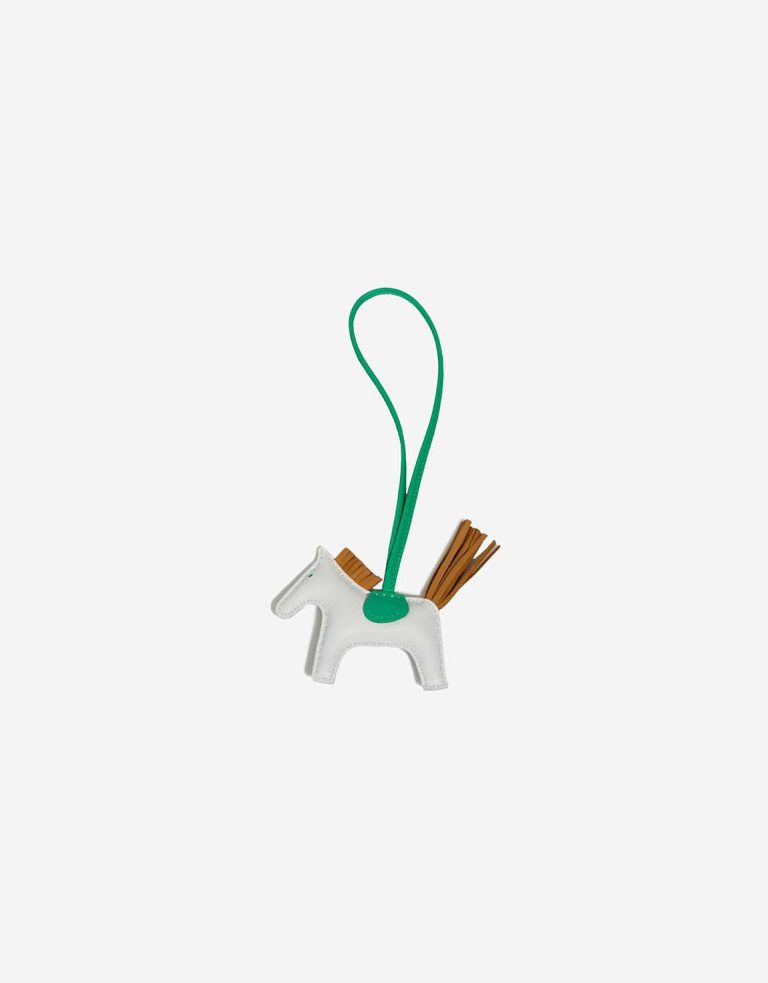 Hermès Rodeo PM Milo Lamb Bleu Brume / Sésame / Vert Comics Front | Sell your designer bag