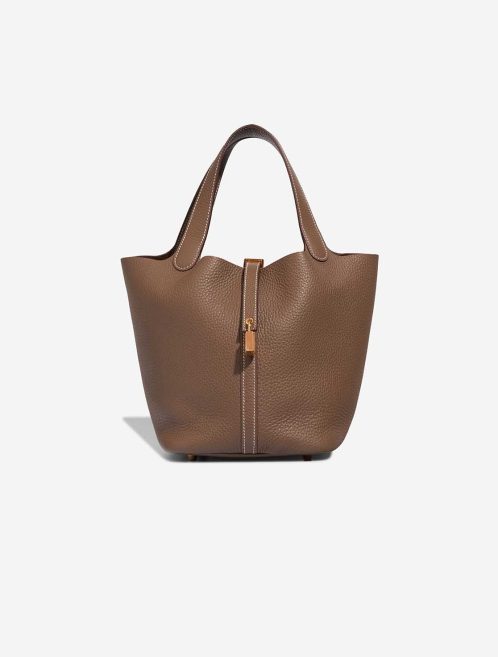 Hermès Picotin 22 Taurillon Clémence Étoupe Front | Sell your designer bag