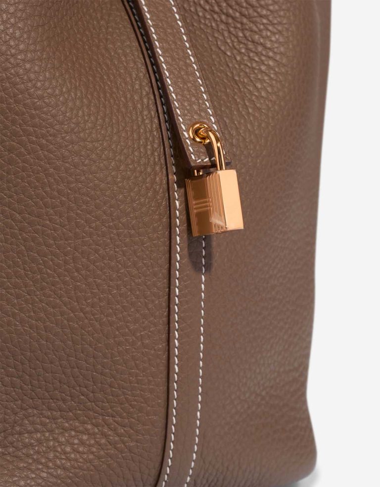 Hermès Picotin 22 Taurillon Clémence Étoupe Closing System | Sell your designer bag