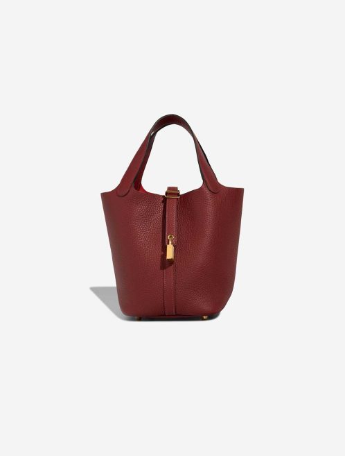 Hermès Picotin 18 Taurillon Clémence Rouge H Front | Sell your designer bag