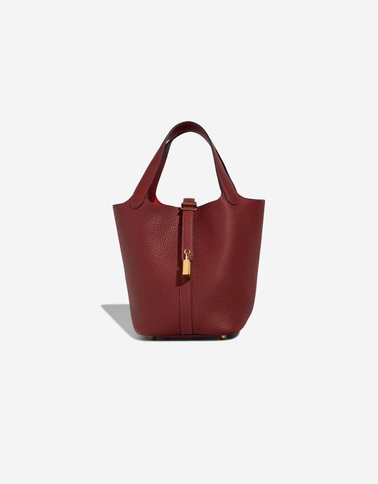 Hermès Picotin 18 Taurillon Clémence Rouge H Front | Sell your designer bag