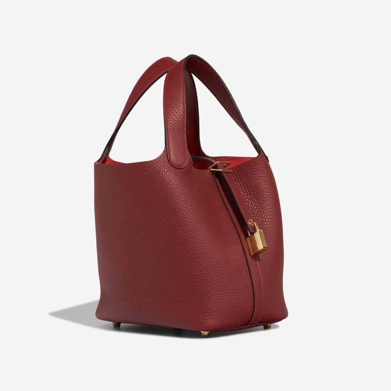 Hermès Picotin 18 Taurillon Clémence Rouge H | Sell your designer bag