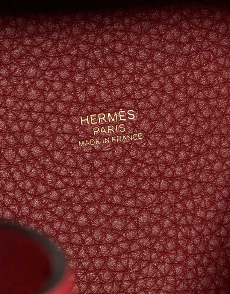 Hermès Picotin 18 Taurillon Clémence Rouge H Logo | Sell your designer bag