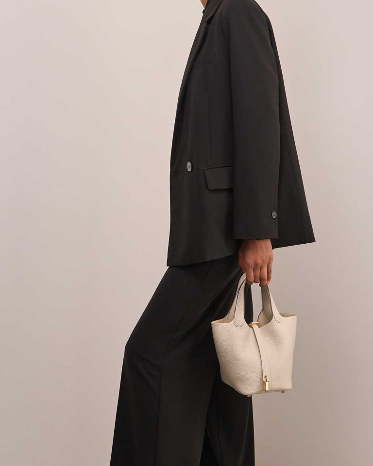Hermès Picotin 18 Taurillon Clémence Craie Front | Sell your designer bag