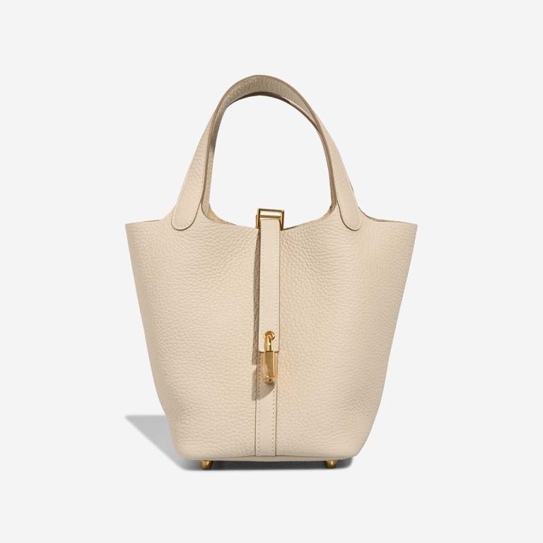 Hermès Picotin 18 Taurillon Clémence Craie Front | Sell your designer bag