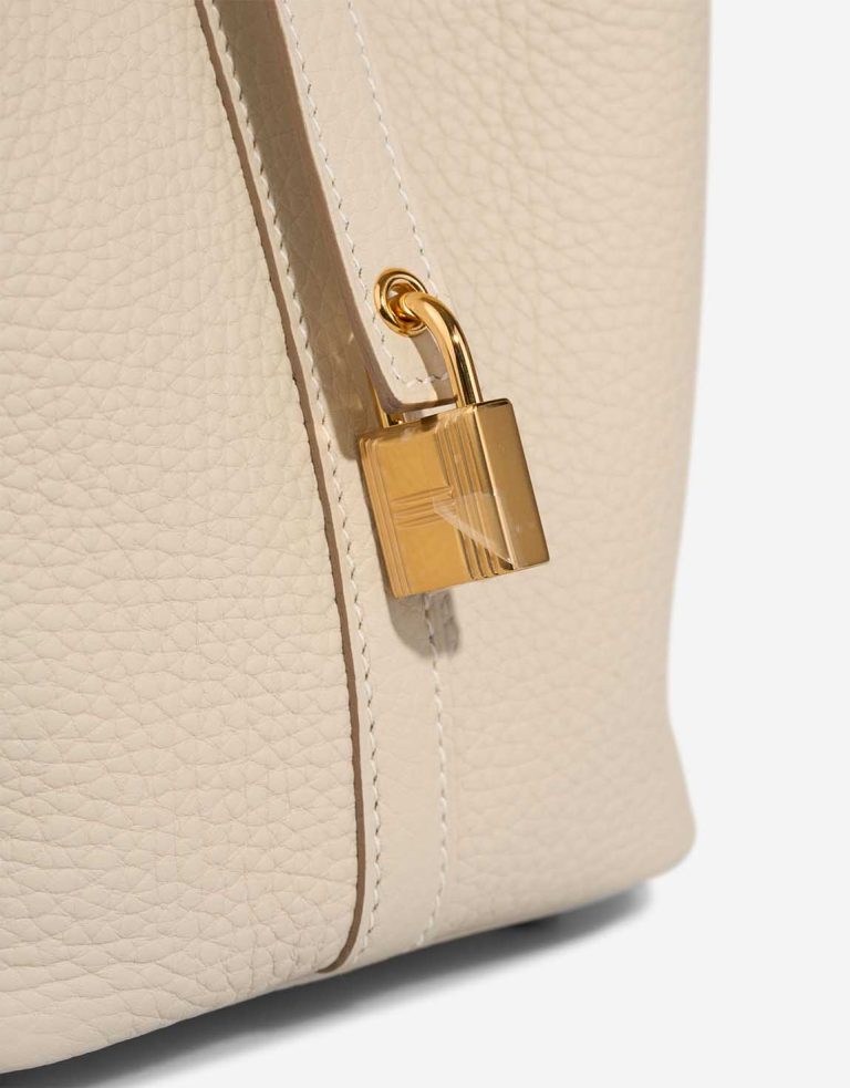 Hermès Picotin 18 Taurillon Clémence Craie Closing System | Sell your designer bag